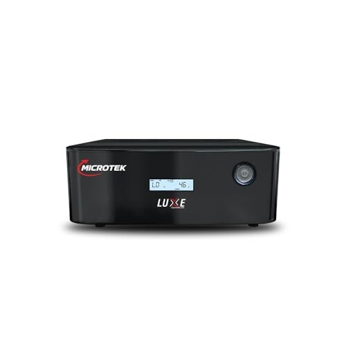 Microtek Luxe 1200 Pure Sine Wave 950VA/12V Inverter, Support 1 Battery with 2 Year Warranty for Home, Office & Shops