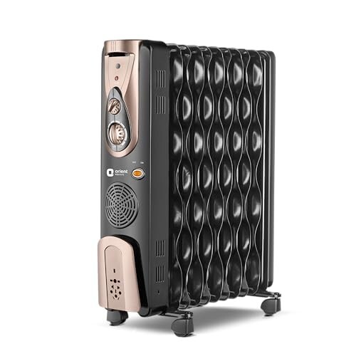 Orient Electric Comforter Collection 11 fin Oil Filled Radiator 2 Years Warranty, Black