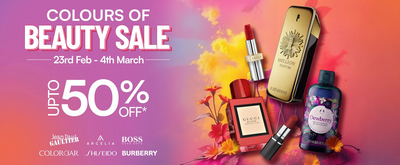 Colours of Beauty Sale - Upto 50% off - Upto 60% off Pre & Post Holi skin care