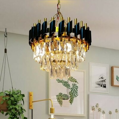 Desidiya Black Mamba Modern Crystal Pendant Light 