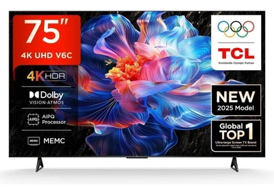 TCL V6C 189 cm (75 inch) Ultra HD (4K) LED Smart Google TV 2025 Edition 
