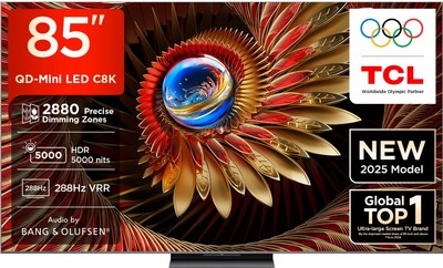 TCL 215 cm (85 inch) Ultra HD (4K) Mini LED Smart Google TV 2025 Edition 