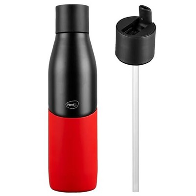 Pigeon by Stovekraft Luxe Thermos Stainless Steel Sipper Flask 750ml with Straw