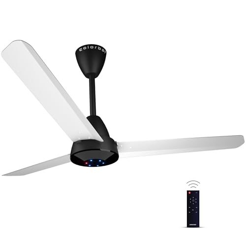 Colorbot Helix BLDC Ceiling Fans 1200mm | BEE 5 Star Rated  (Noir White)