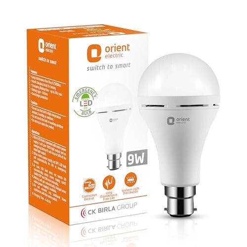 Orient Electric 9W Emergency LED Bulb