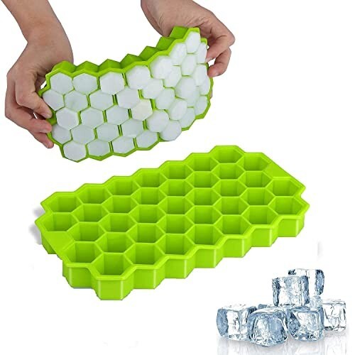 Stewit® Ice Cube Tray Silicone for Freezer Honeycomb 37 Cavity Ice Cube Mold