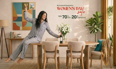 Pepperfry-Womens day sale Upto 70% Off+20% Cashback