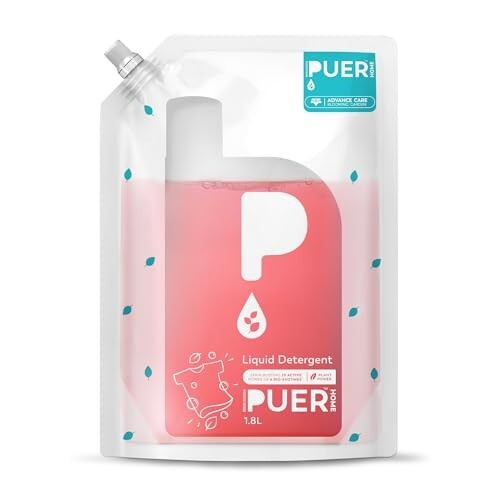 PUER Liquid Detergent Advance Care Blooming Garden 1800ml Refill Pouch for Front 