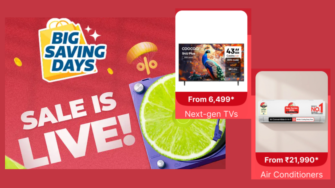 Flipkart Big Savings Days Sale is Live! Top 20 Deals to Buy