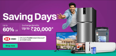 Croma Saving Days Sale – Up to 60% Off Electronics + 55” 4K QLED TVs from ₹26,490