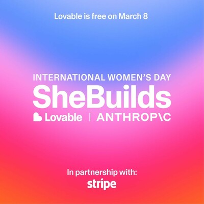 Lovable AI is free for 24 hours: International Women's Day offer