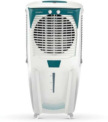 Crompton 88 L Desert Air Cooler with Honeycomb Cooling Pad (White, Teal, ACGC-DAC881)