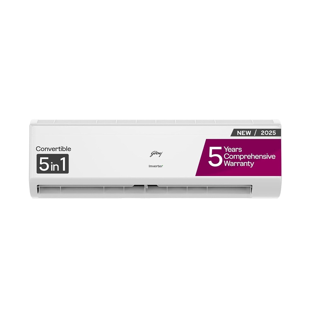 Godrej 2 Ton 3 Star, 5 Years Comprehensive Warranty, 5-In-1 Convertible Cooling, Inverter Split AC