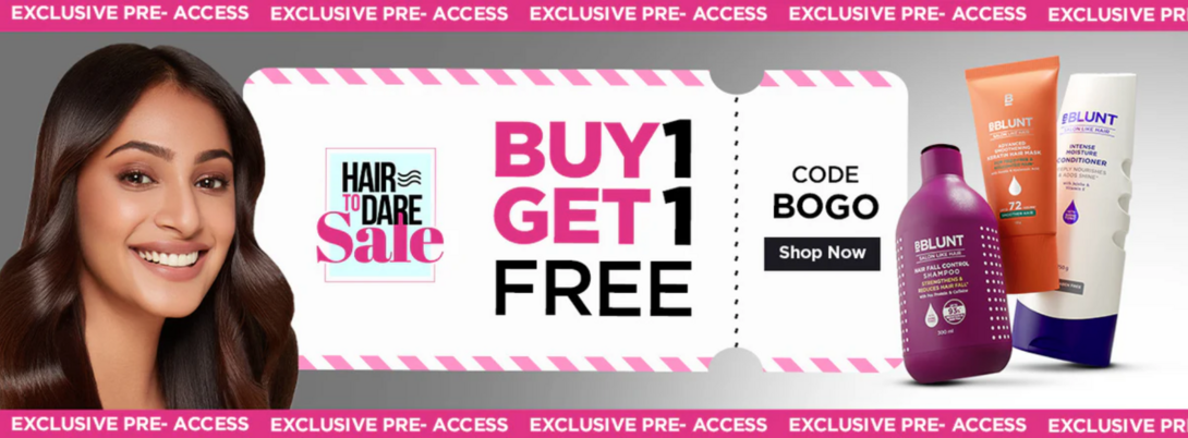 BBLUNT - Hair To Dare Sale - BUY 1 GET 1 FREE 