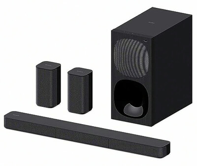 Sony HT-S20R Real 5.1ch Dolby Digital Soundbar for TV with subwoofer and Compact Rear Speakers, 5.1ch Home Theatre System (400W,Bluetooth & USB Connectivity, HDMI & Optical connectivity)