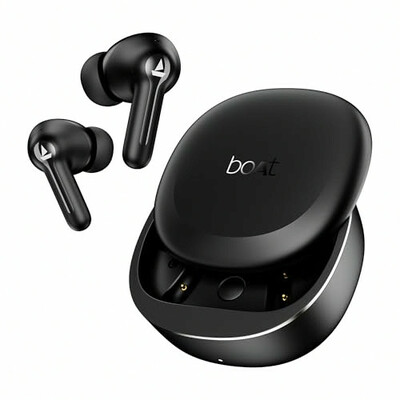 Boat 2025 Launch Airdopes Prime 413, 4Mics ENx, 50hrs Battery, Multipoint, App Support, BT v6.0, 12mm Drivers, ASAP Charge, Bluetooth Earbuds, TWS Ear Buds Wireless Earphones with mic (Active Black)
