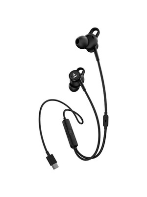 BoAt BassHeads 122 ANC Wired Earphones W/ 25dB ANC, 13mm Drivers & Type C Jack