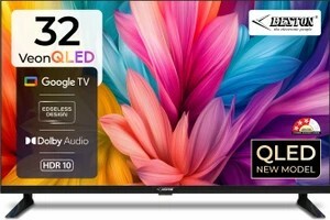 BESTON 80 cm (32 inch) QLED HD Ready Smart Google TV 2025 Edition (BS32HGTV)