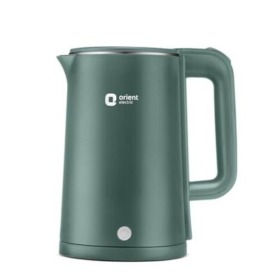 Orient Electric Powerhot 1.5 L Electric Kettle | Cool Touch Body | Faster Heating | Auto Cut Off Mechanism | 360° Rotating Base | Green