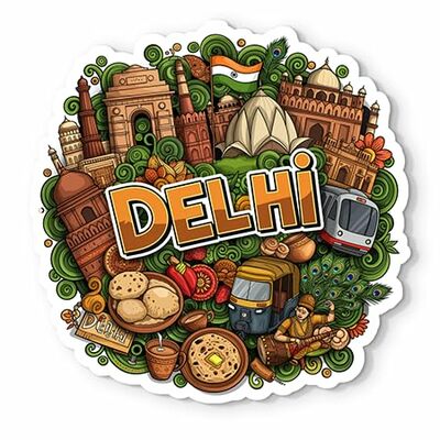 Delhi Fridge Magnet