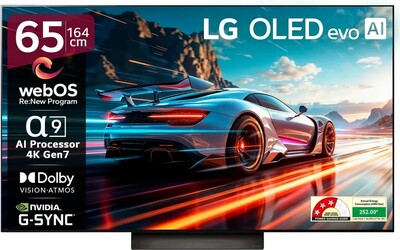 LG AI TV OLED evo C4 164 cm (65 inch) OLED Ultra HD (4K) Smart WebOS TV 2025 Edition (OLED65C46LA)