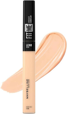 Maybelline New York Fit Me Concealer, Oil free Liquid Concealer conceals dark circles, redness, flaws, and blemishes. Fit Me Liquid Concealer suits oily skin & dry skin - Fair|6.8ml 