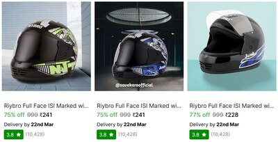 Helmets at just 240₹