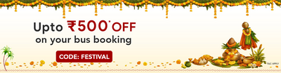 FESTIVAL: Get Up to Rs.500 Off on 1st Booking | Existing users are eligible for cashback of 15% up to 7250.