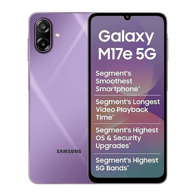 Samsung Galaxy M17e 5G Mobile (Vibe Violet, 4GB RAM, 128GB Storage)