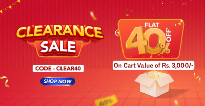 Milton - Clearance Sale - Flat 40% Off on Order value of Rs. 3000