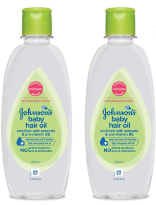 Minutes - Johnson's Baby Hair Oil (400ml) (location specific)