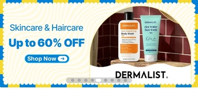 Dermalist Skincare & Haircare Sale – Up to 60% Off (From ₹264)