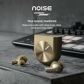 Noise Master Buds 2 with Sound by Bose (2026),51dB Adaptive ANC (Aurum) 