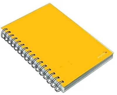 Bazaar : Spiral Notebook yellow Design
