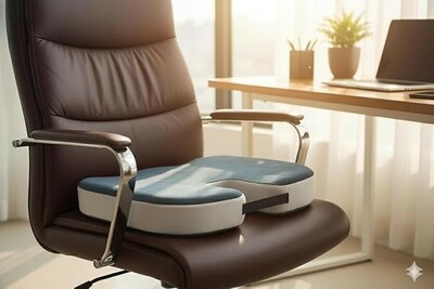 2 Years Warranty Orthopedic Coccyx Cushion for Hip, Tailbone, Coccyx, Sciatica Pain Relief | Seat Cushion for Chair, Car Seat Cushions | Removable Cover