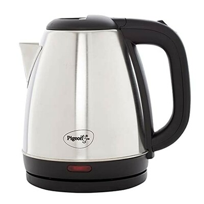 Pigeon Amaze Plus Electric Kettle 1.5 L, 1300 Watt, Stainless Steel Body - (Silver)