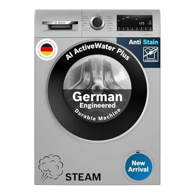 Bosch 10kg 5 Star Anti Stain & AI Active Water Plus Fully Automatic Front Load Washing Machine