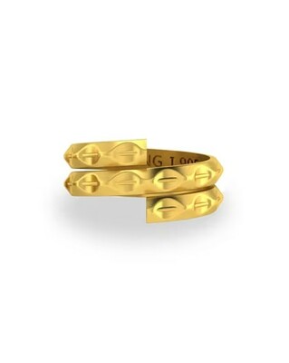 3G 24 KT 995 Yellow Gold Vedhani | 24 Kt (995)