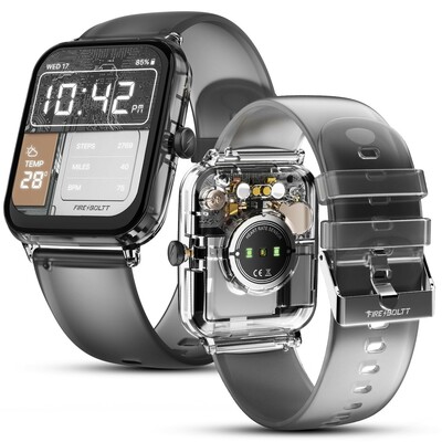 Fire-Boltt Ninja Phantom Smart Watch Transparent Clear Body Design