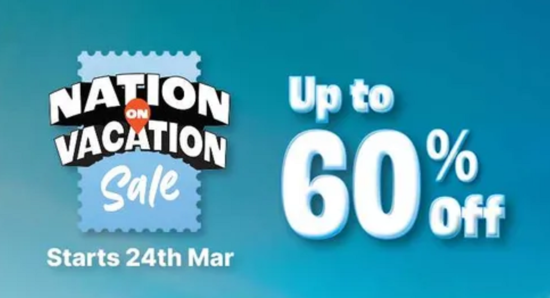 Get Ready for ClearTrip's Nation on Vacation Sale - Up to 60% Off!