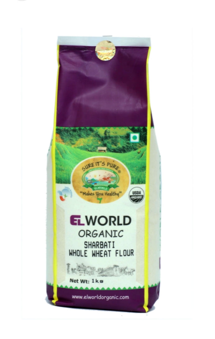 Digihaat - Organic Whole Sharbati Atta (Wheat Flour) 1 kg at ₹24 {2/3 times per id}