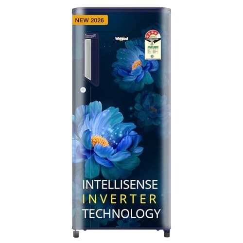 Whirlpool 184 L 5 Star Direct-Cool Single Door Refrigerator with Intellisense Inverter Compressor 