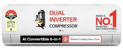 LG 1.5 Ton 5 Star DUAL Inverter Split AC 