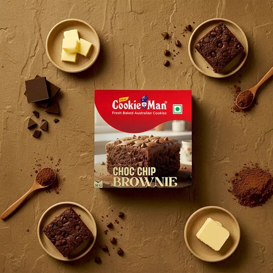 Zepto : Cookie Man Premium Choc Chip Brownie 50 g 