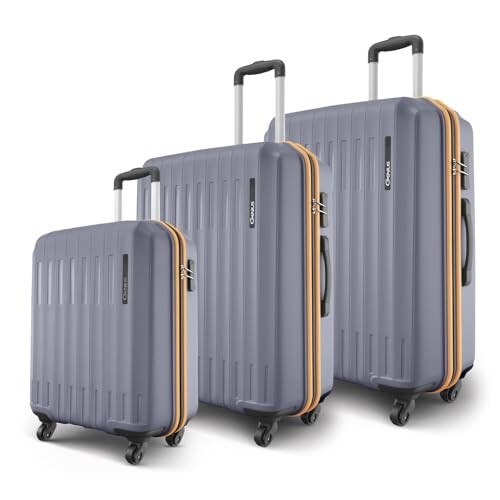 Safari Genius Alley Set of 3 (Cabin + Medium + Large) Trolley Bags 