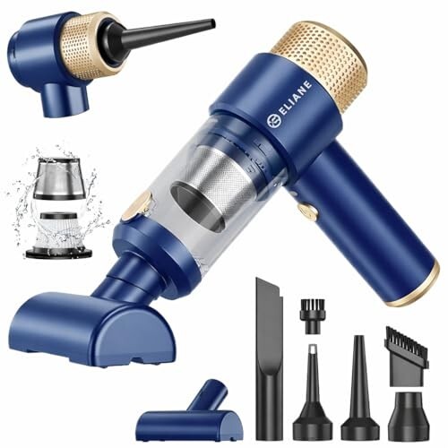 Eliane Handheld Car Vacuum Cleaner 16000PA, Cordless (Blue)