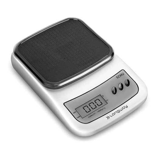 Longway LWKWS01 Multipurpose Portable Digital Kitchen Weighing Scale|(10 kg, Gray)