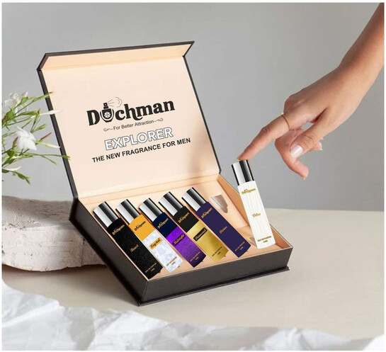 DUCHMAN Long Lasting Fragrance With Ferrary Perfume |Unisex Perfume 60ML(6 x 10ml Perfumes)