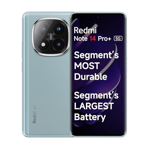 Redmi Note 14 Pro+ 5G Spectre Blue 8GB RAM 128GB Storage| 50 MP Triple Camera with Telephoto | Corning Gorilla Glass Victus 2 | IP 68 | SD 7s Gen 3