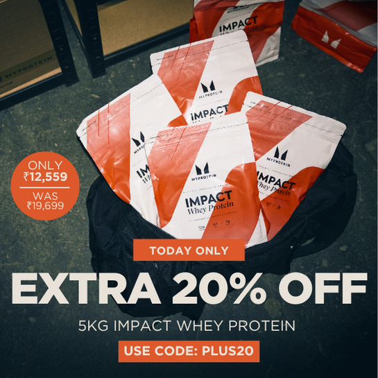 Extra 20% off - 5KG Impact Whey Protein (Valid Today Only)